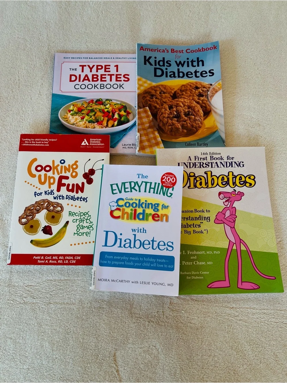 COOKBOOKS FOR KIDS WITH DIABETES 5 BOOKS